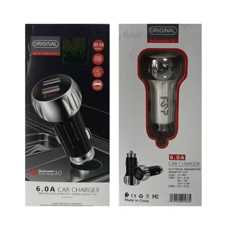 شارژر فندکی فست شارژ FSP مدل YSY-310
