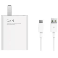 آداپتور سریع 55 وات(سری شارژ) با کابل تایپ سی شیائومی با گارانتی Xiaomi 55W GaN Fast Charger MDY-12-EQ