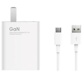 آداپتور سریع 55 وات(سری شارژ) با کابل تایپ سی شیائومی با گارانتی Xiaomi 55W GaN Fast Charger MDY-12-EQ