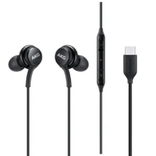 هندزفری مدل AKG-EO-IC100 دو گوشی، با رابط USB Type-C، مناسب برای مکالمه